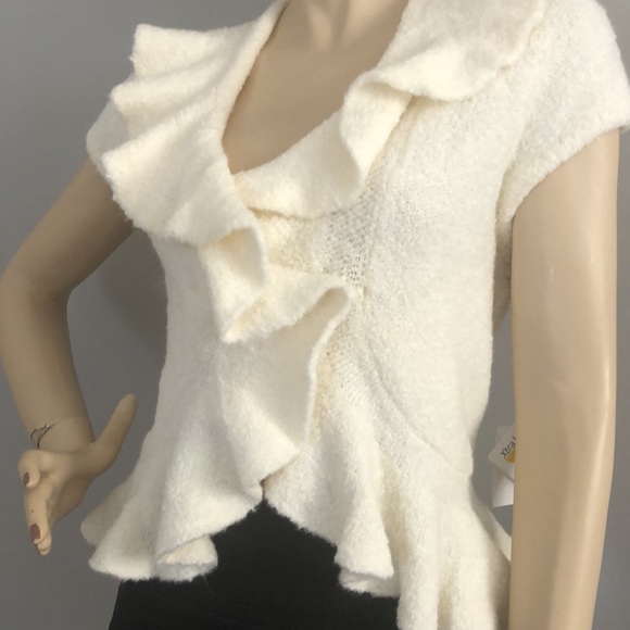 MODA International Jacket Sweater Cardigans Top with buttons. Size XL. Color W. - Picture 2 of 10